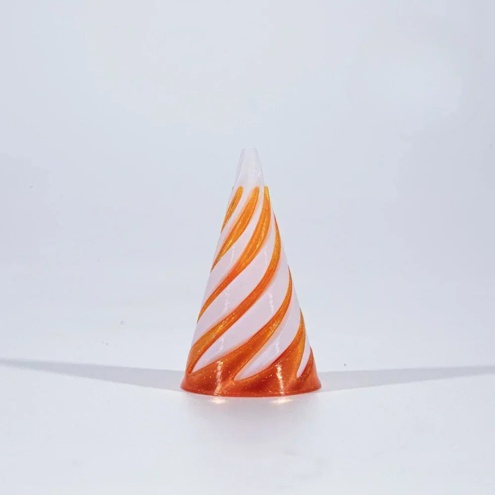 2025 3D Printed Spiral Cone Pyramid Helix Screw Fidget Toy Decompression Decorative Ornaments Impossible Passthrough Sculpture