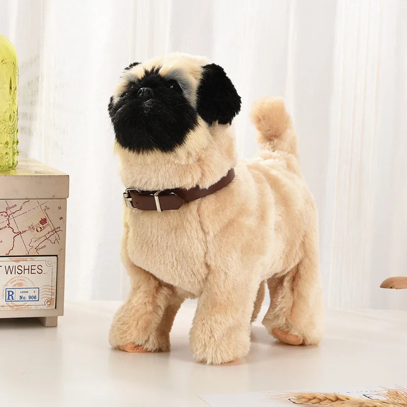 New Simulation Robot Dog Electronic Pet Sound Control Walking Nodding Music Touch Control Robot Animal Pet Children Toy Gifts