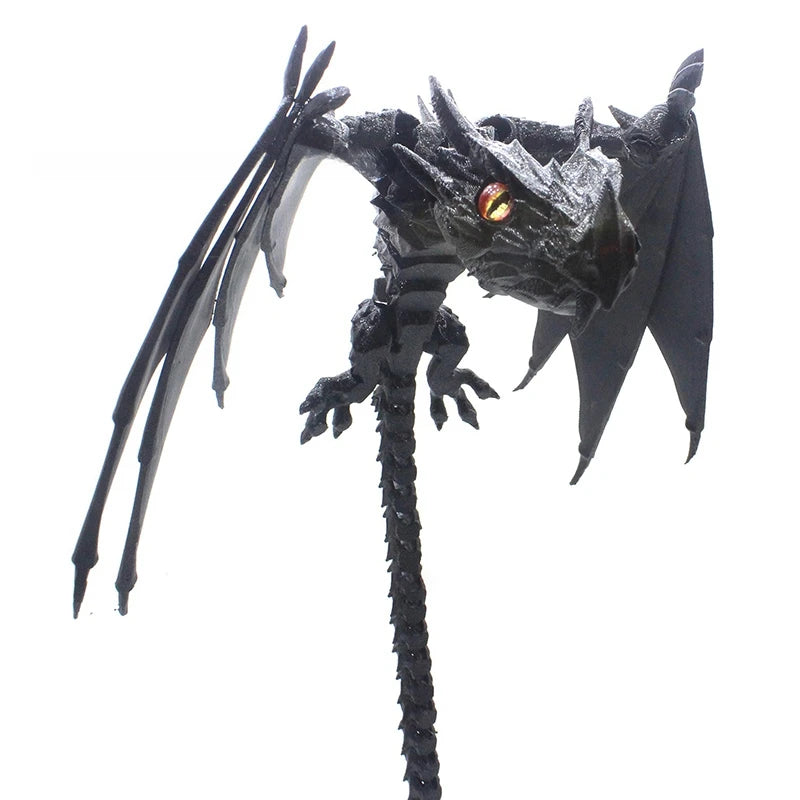 3D Printed Dragon Flexible Movable Dragons with Wings Creative Bee Toys Rotatable Articulated Dragon 3d Printed Figures
 Decor