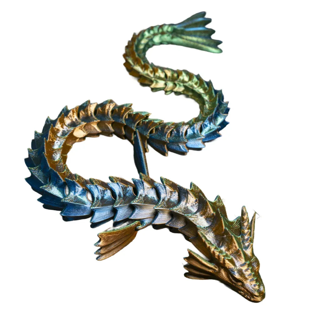 3D Print 45cm Sea Dragon Model Mythical Dragon Desktop Decorations Multi-Articulated Activity Models Home Decorations