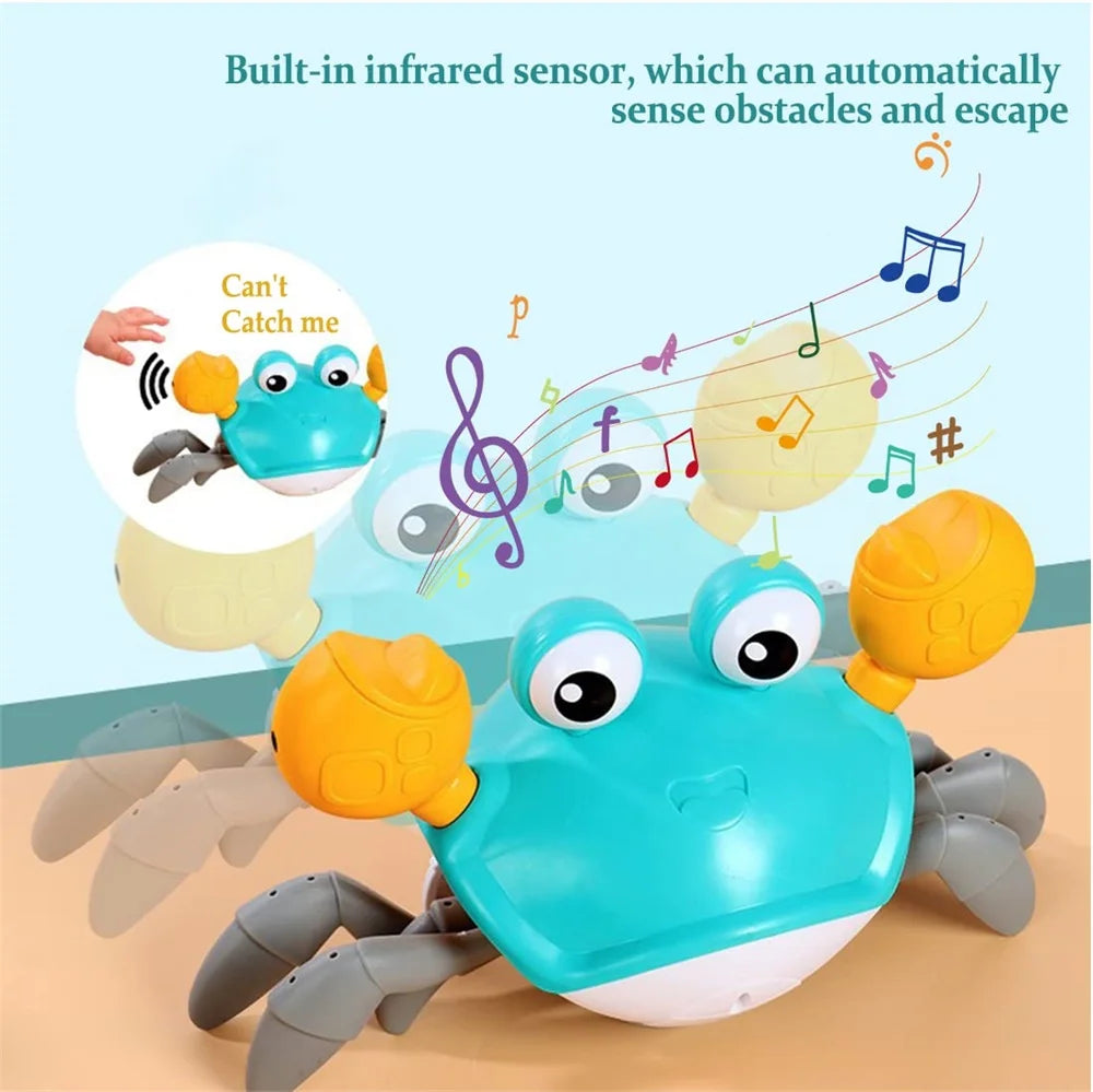 Childrens Electronic Induction Crab Walking Toys Baby Pet Music Toys Educational Toys Childrens Mobile ToysChristmas Sound Toys