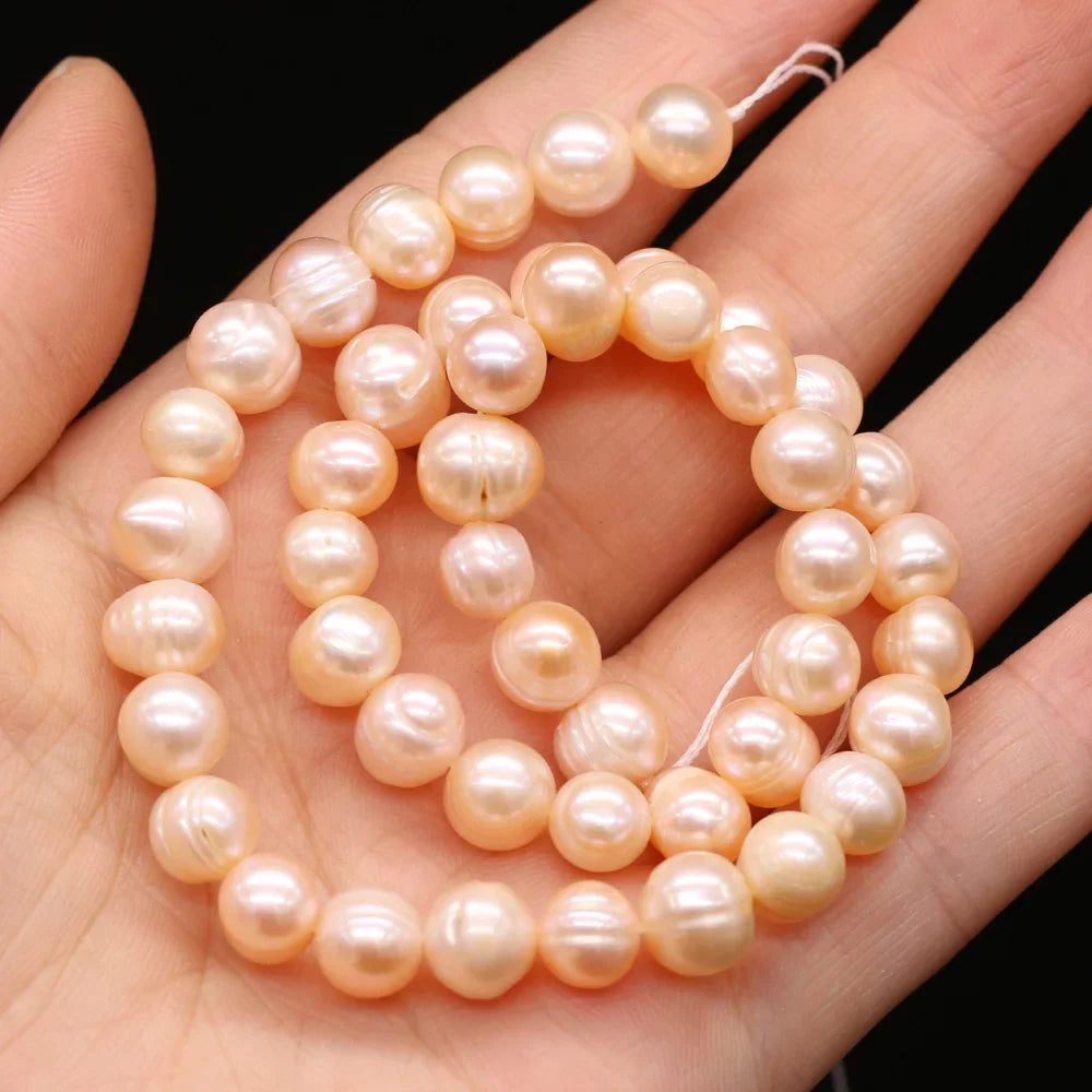 100% Natural Freshwater Pearl Beads Fine pearls Punch Loose Beads For DIY Women Elegant Bracelet Necklace Earring Jewelry Making