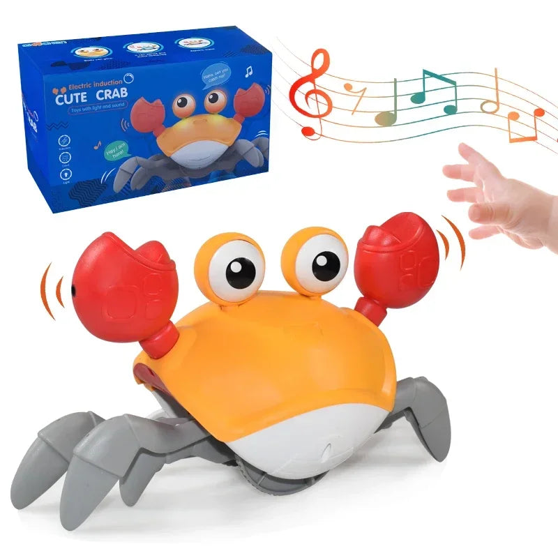 Childrens Electronic Induction Crab Walking Toys Baby Pet Music Toys Educational Toys Childrens Mobile ToysChristmas Sound Toys