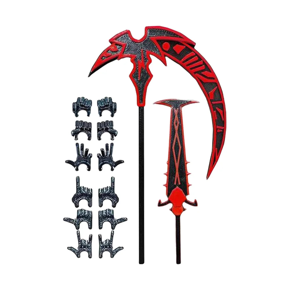 3D Printed Multi-Jointed Movable Robot with 6 Pair Hands Flexible Articulated Fidget Toy 13cm Action Figures Decorative Gifts