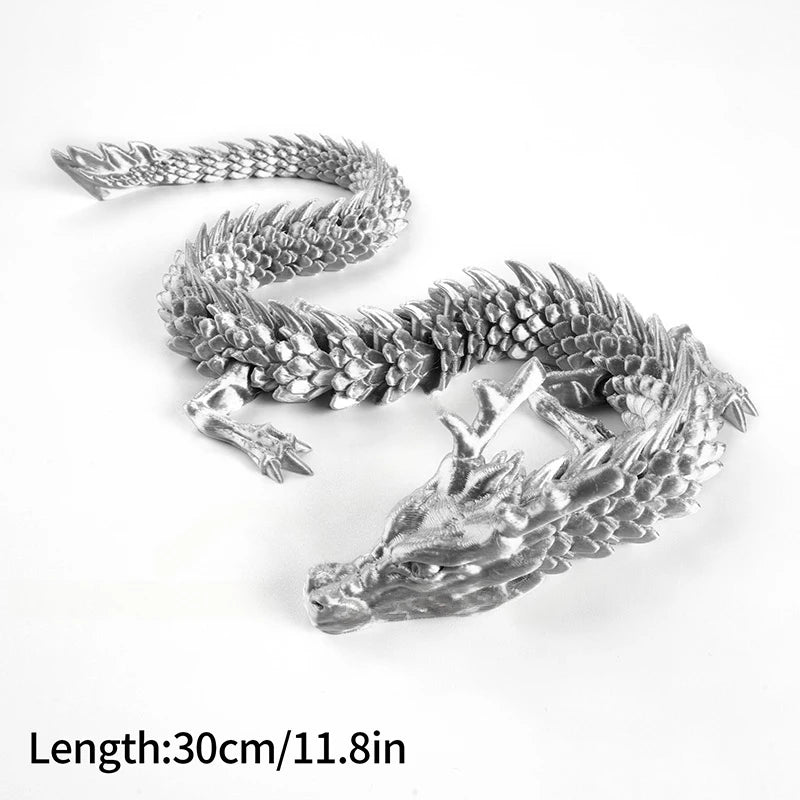 3D Printed Gem Dragon Egg Rotatable Articulated Dragons Toys Desktop Craft Ornament Gifts for Kids Office Home Table Decor