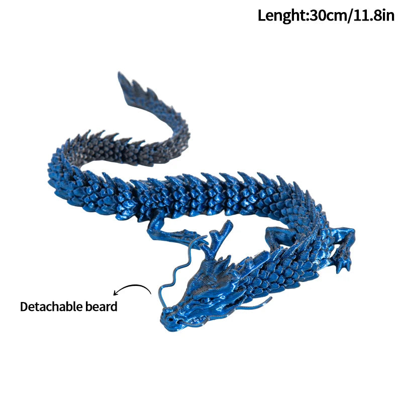 3D Printed Dragon Flexible Movable Dragons with Wings Creative Bee Toys Rotatable Articulated Dragon 3d Printed Figures
 Decor