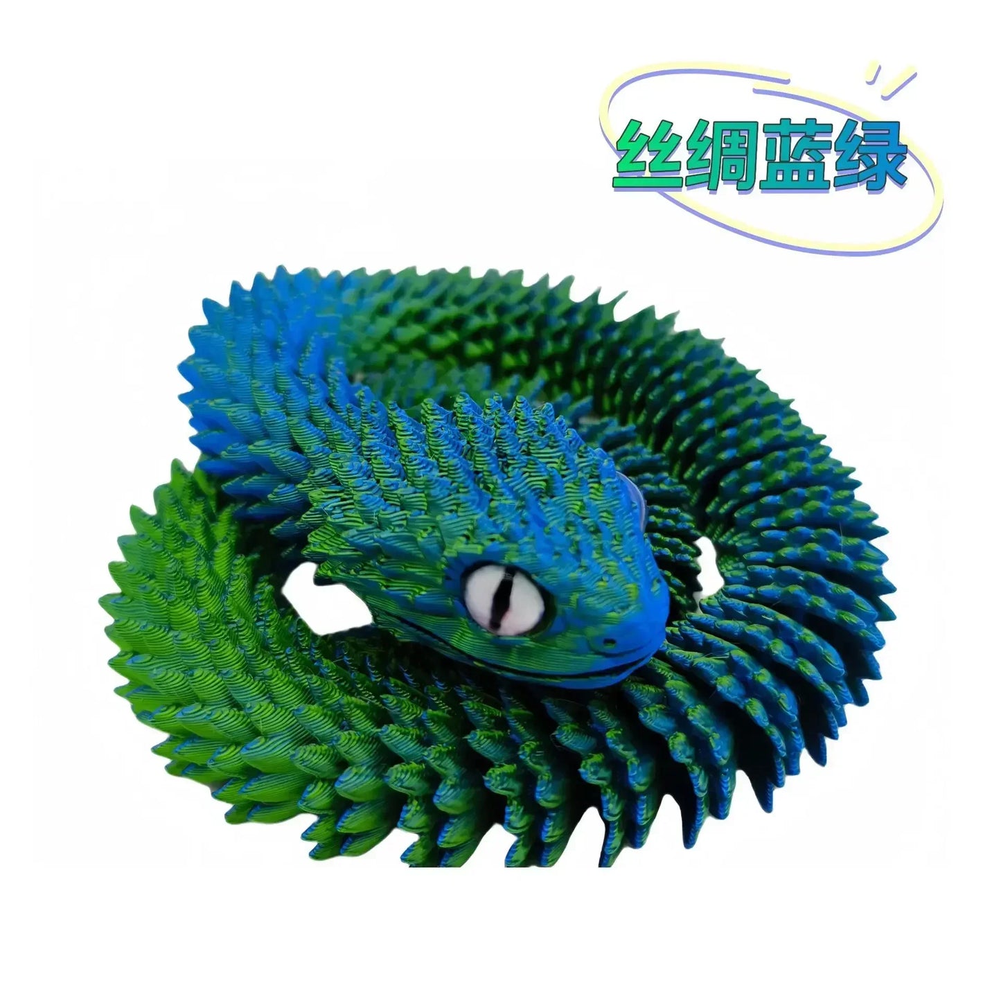 3D Printed Snake Rotatable Joints Snake Figurines Home Office Desktop Crafts Ornament Creative Home Garden Landscape DIY Animal