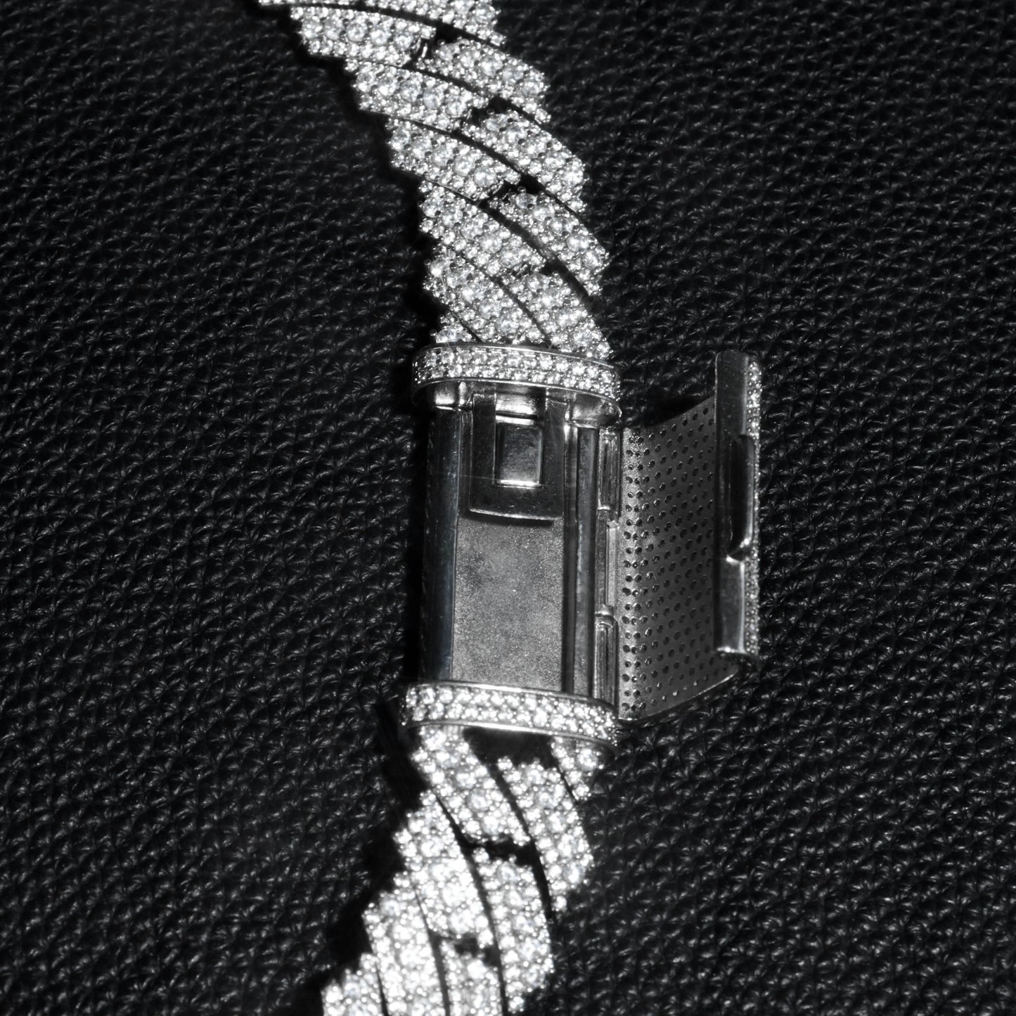 Custom 925  silver  Cubic Zirconia 20mm Iced Out Miami Cuban Link Chain 14k Gold Plated Necklace Hip Hop Jewelry for Men