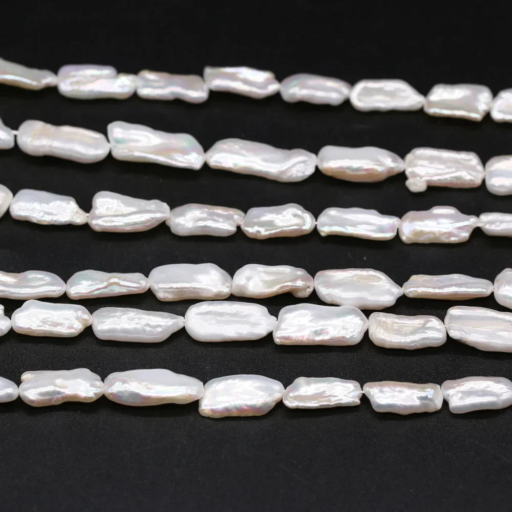 Natural Freshwater Baroque Pearls Pipa Beads Irregular Shape Loose Spacer Beads for Jewelry Making Diy Bracelet Necklace Earring