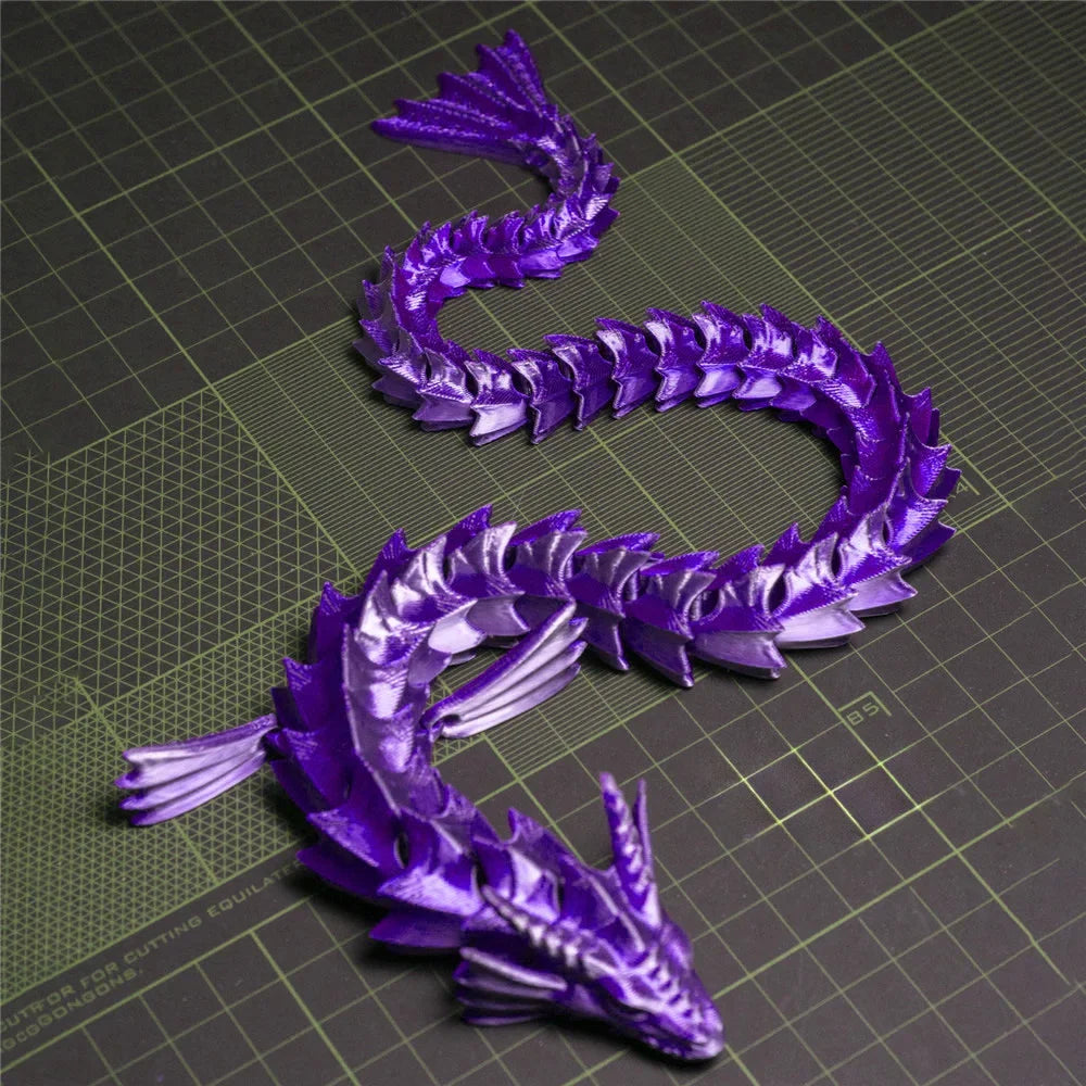 3D Print 45cm Sea Dragon Model Mythical Dragon Desktop Decorations Multi-Articulated Activity Models Home Decorations