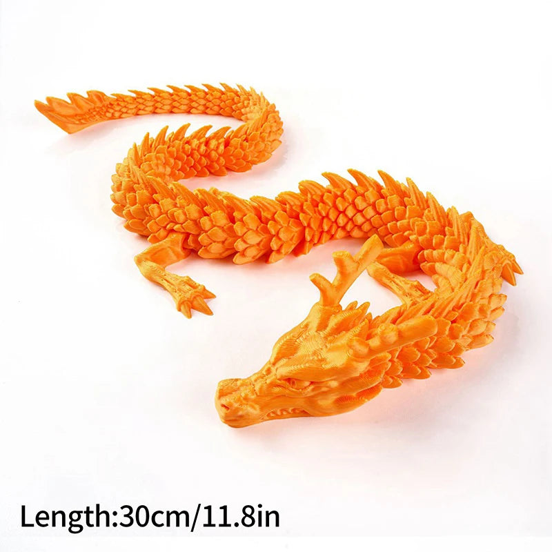 3D Printed Gem Dragon Egg Rotatable Articulated Dragons Toys Desktop Craft Ornament Gifts for Kids Office Home Table Decor