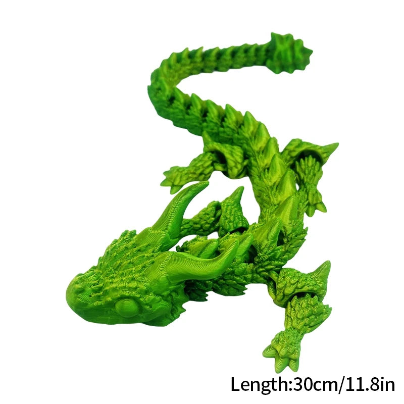 3D Printed Dragon Flexible Movable Dragons with Wings Creative Bee Toys Rotatable Articulated Dragon 3d Printed Figures
 Decor