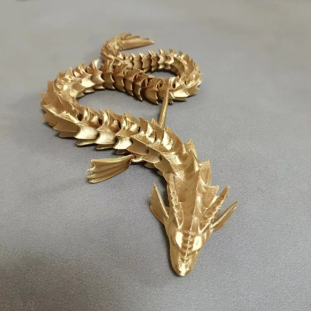 3D Print 45cm Sea Dragon Model Mythical Dragon Desktop Decorations Multi-Articulated Activity Models Home Decorations