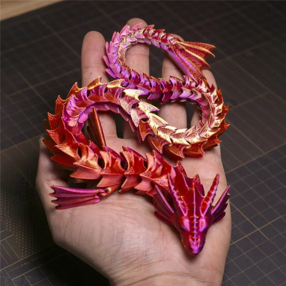 3D Print 45cm Sea Dragon Model Mythical Dragon Desktop Decorations Multi-Articulated Activity Models Home Decorations