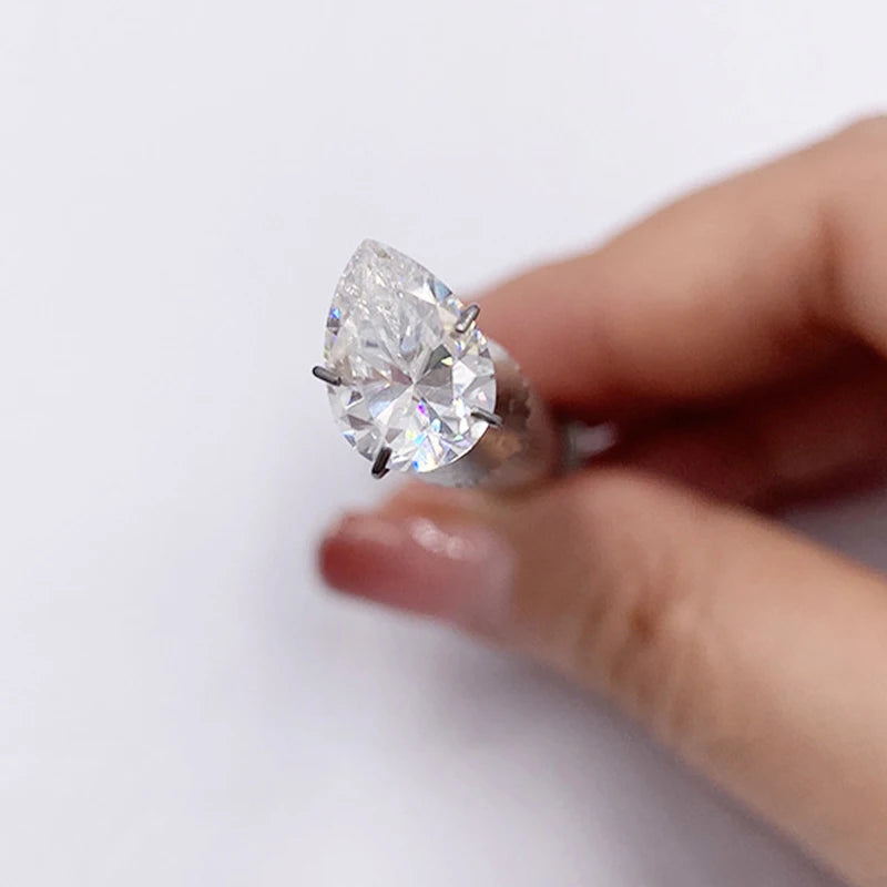 [ Full Size 0.1-20ct ] D Color VVS1 GRA Pear Cut Moissanite Loose Stone Wholesale Lab Grown Super White  Moissanite Diamonds