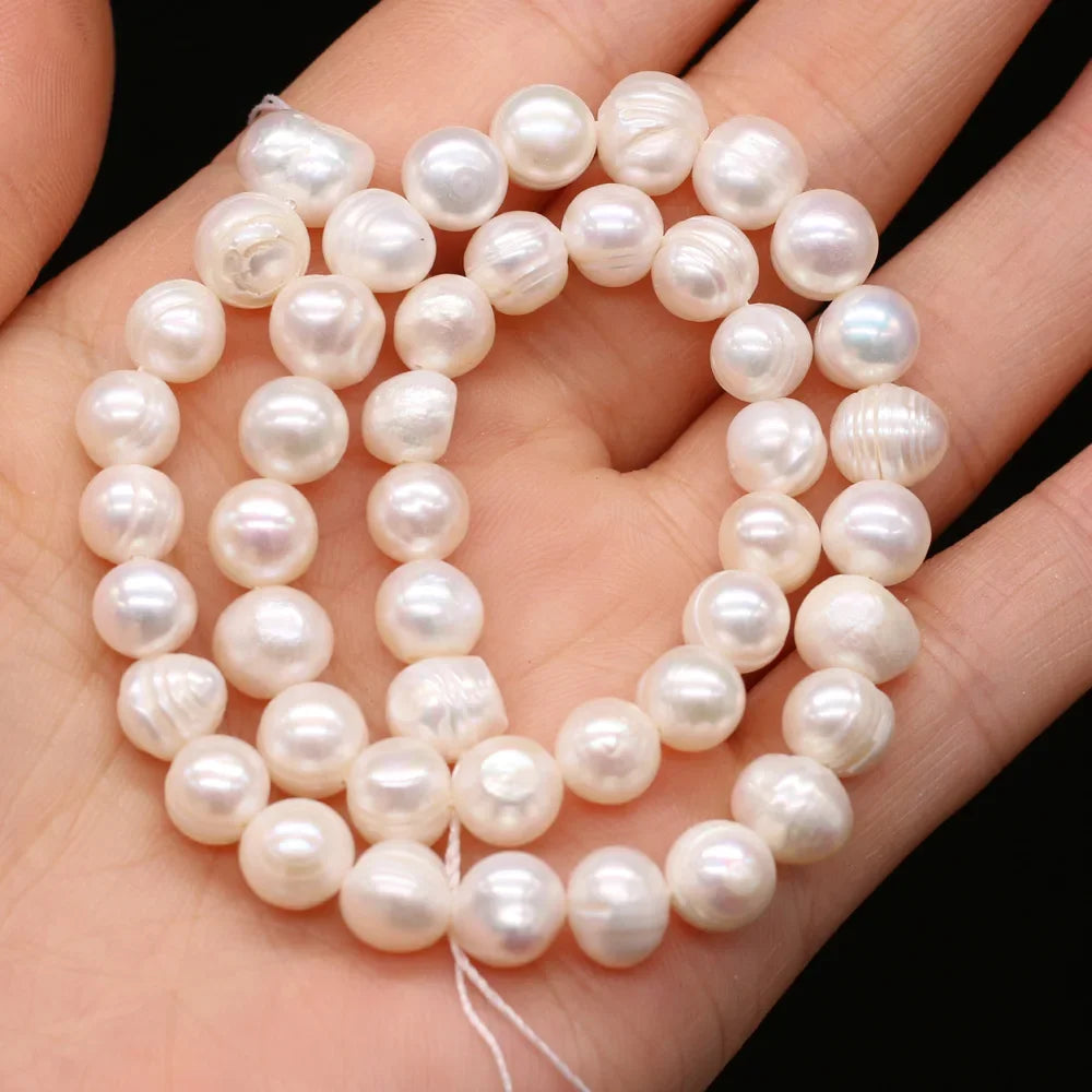 100% Natural Freshwater Pearl Beads Fine pearls Punch Loose Beads For DIY Women Elegant Bracelet Necklace Earring Jewelry Making