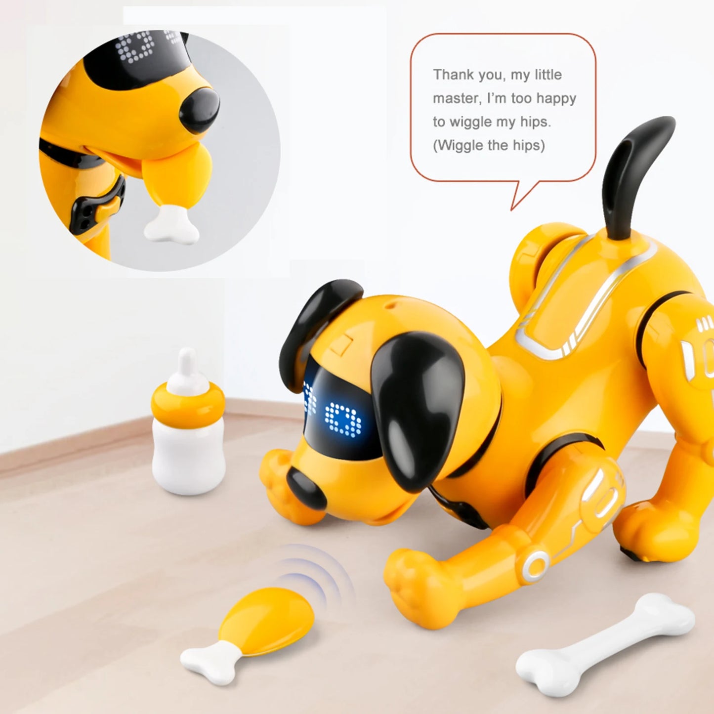 RC Robot Dog Electronic Walking Dancing Dog Intelligent Touch Remote Control Pet Dog Toy for Children's Toys Boys Girls Gifts