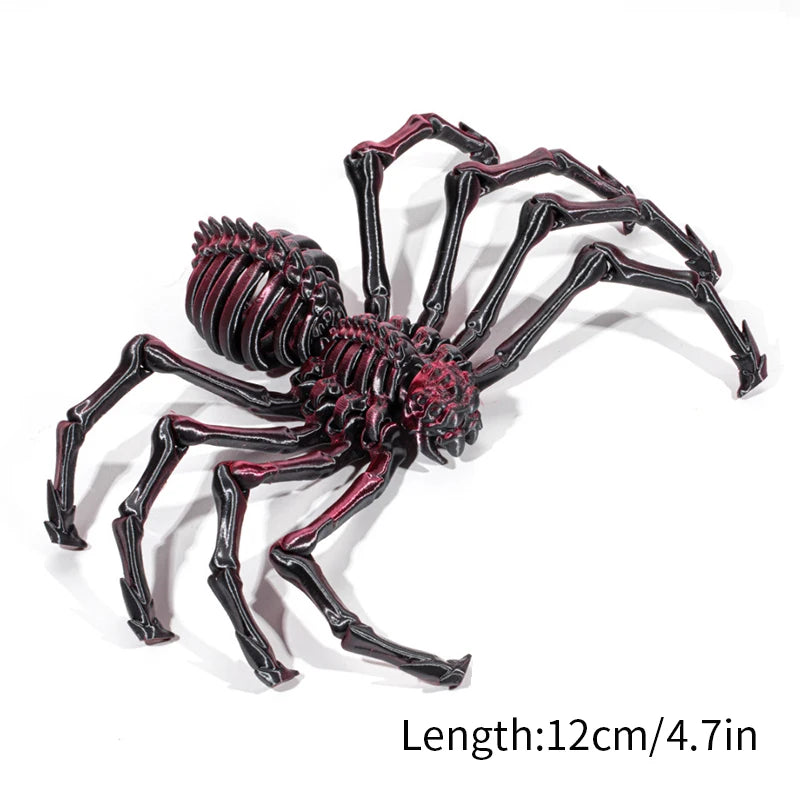 3D Printed Models Spider Octopus Snake Figurine Movable Joint Simulation Toys Creative Desktop Ornaments Toy Colorful Crafts
