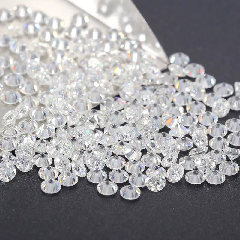 [ New EU Quality ]  With GRA 1CT Small Size Moissanite Loose Stone Hand Cutting D Color 0.7mm-14mm Certified Moissanite Diamond