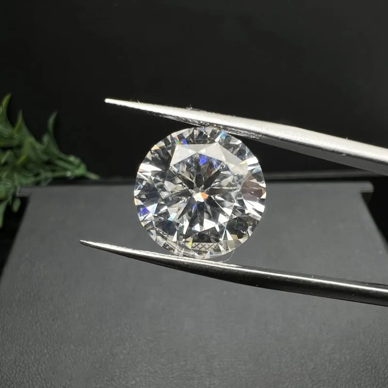 [ New EU Quality ]  With GRA 1CT Small Size Moissanite Loose Stone Hand Cutting D Color 0.7mm-14mm Certified Moissanite Diamond