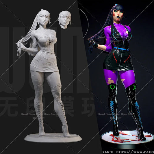 1/24 1/18 Scale DC The Joker Female Partner Punchline Alexis Kaye Pretender DIY Self-assembled GK 3D Resin Un-panited Model