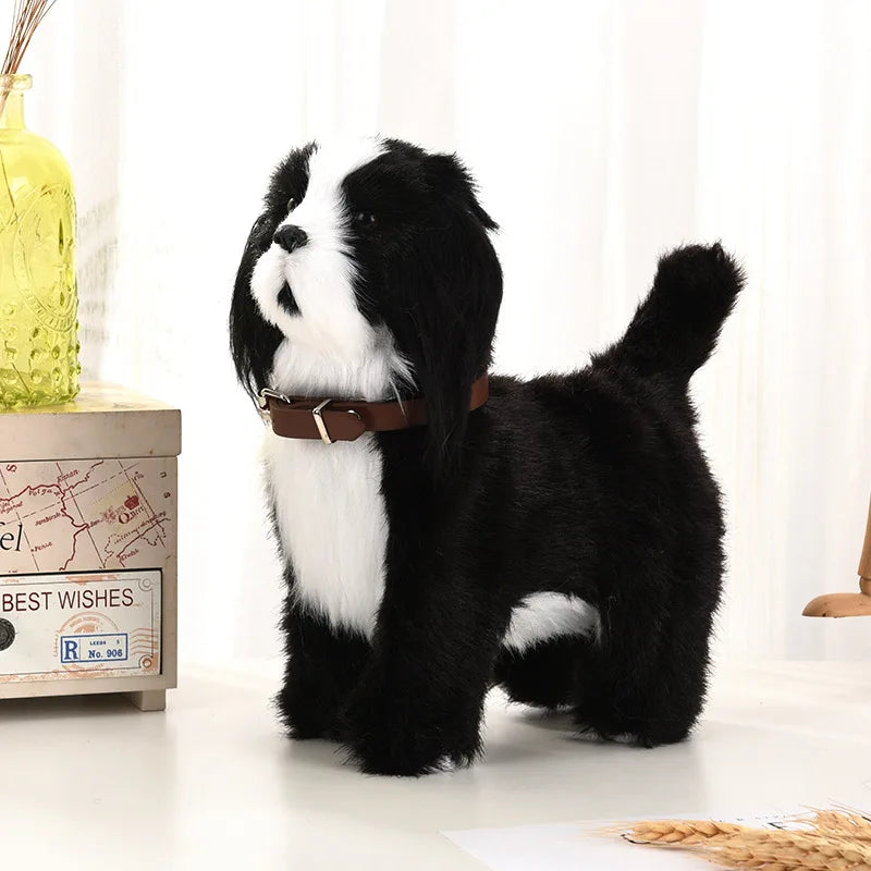 New Simulation Robot Dog Electronic Pet Sound Control Walking Nodding Music Touch Control Robot Animal Pet Children Toy Gifts