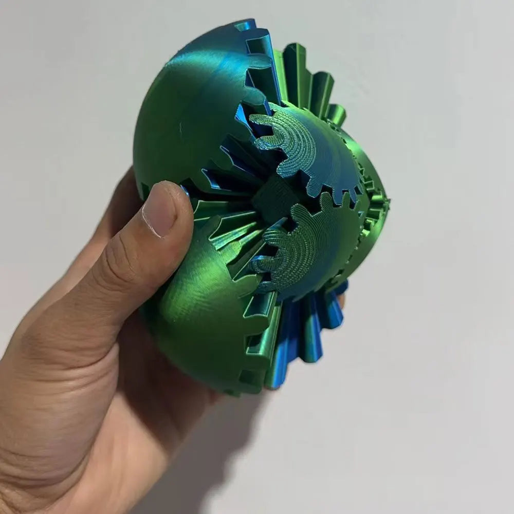 3D Printed Gear Ball Rotating Toy Desktop Decorative Model Ornaments Boys Birthday Gift New Hottest Fidget Item