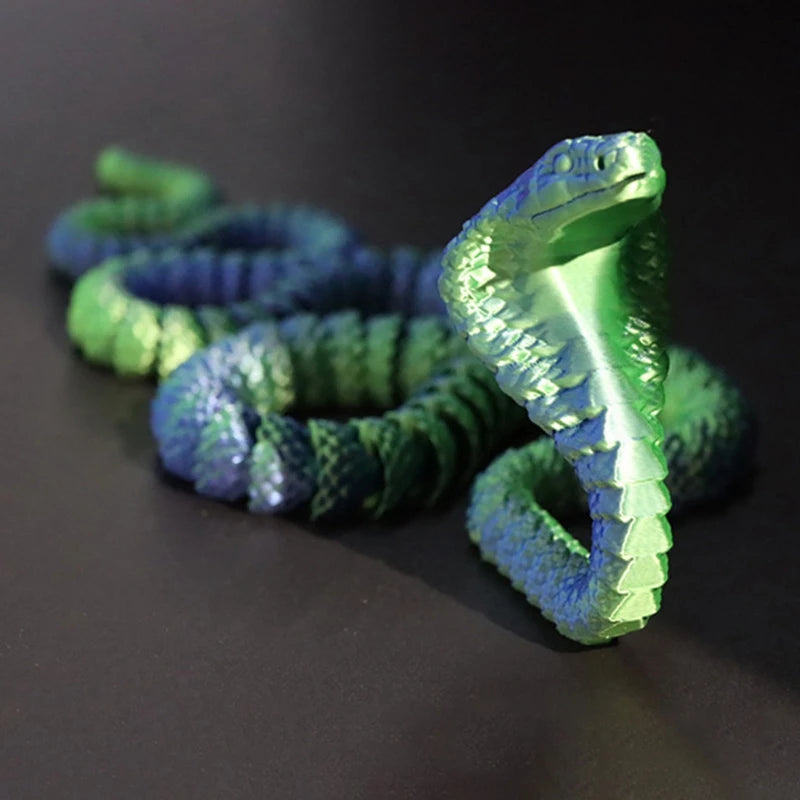 3D Printed Models Spider Octopus Snake Figurine Movable Joint Simulation Toys Creative Desktop Ornaments Toy Colorful Crafts