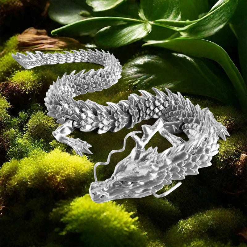 3D Printed Gem Dragon Egg Rotatable Articulated Dragons Toys Desktop Craft Ornament Gifts for Kids Office Home Table Decor