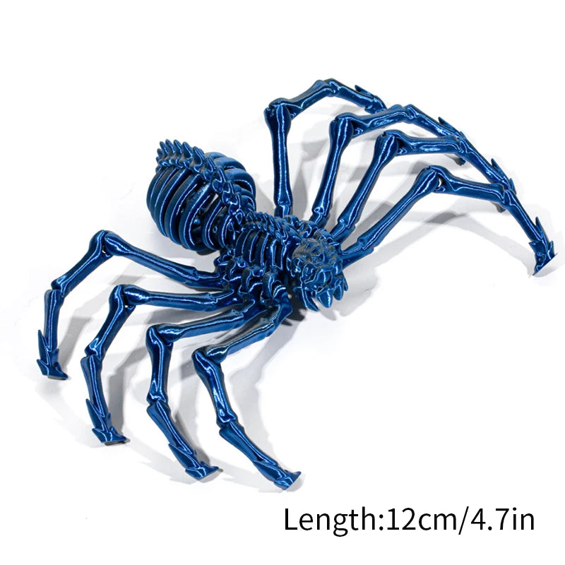 3D Printed Models Spider Octopus Snake Figurine Movable Joint Simulation Toys Creative Desktop Ornaments Toy Colorful Crafts