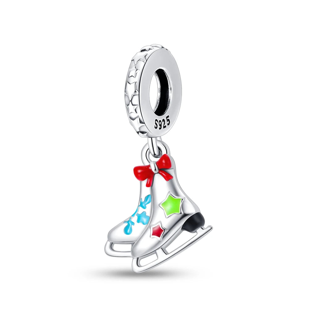 Fit Pandora 925 Original Bracelet 100% S925 Sterling Silver Christmas Series Charm For Women Jewelry DIY Bead Original New Item