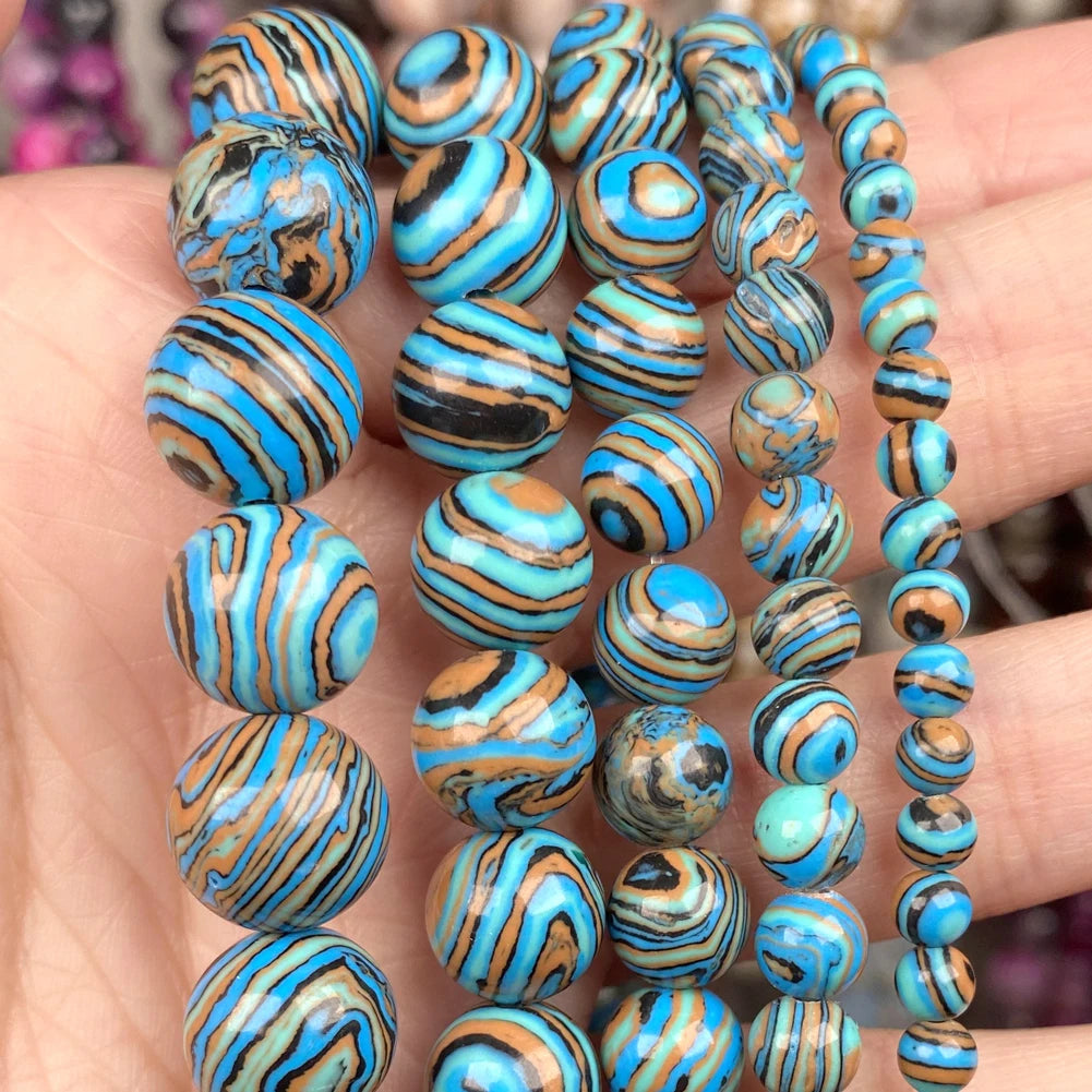 45 Style Natural Stone Beads Blue Chalcedony Crystal Glass Gemstone Jades Agate Beads Jewelry Making DIY Handmade Bracelet 15‘’