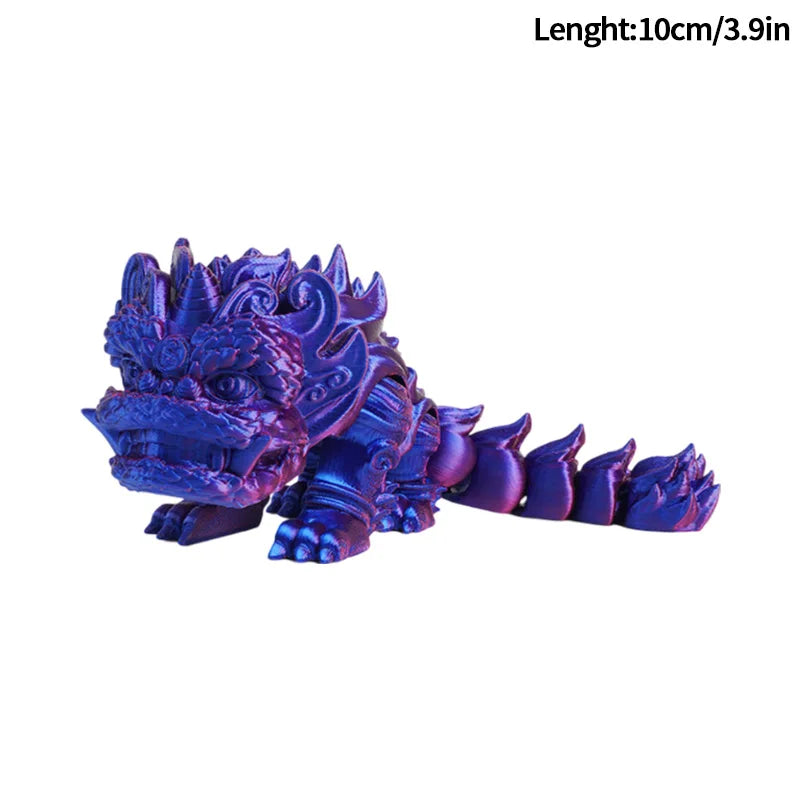 3D Printed Dragon Flexible Movable Dragons with Wings Creative Bee Toys Rotatable Articulated Dragon 3d Printed Figures
 Decor