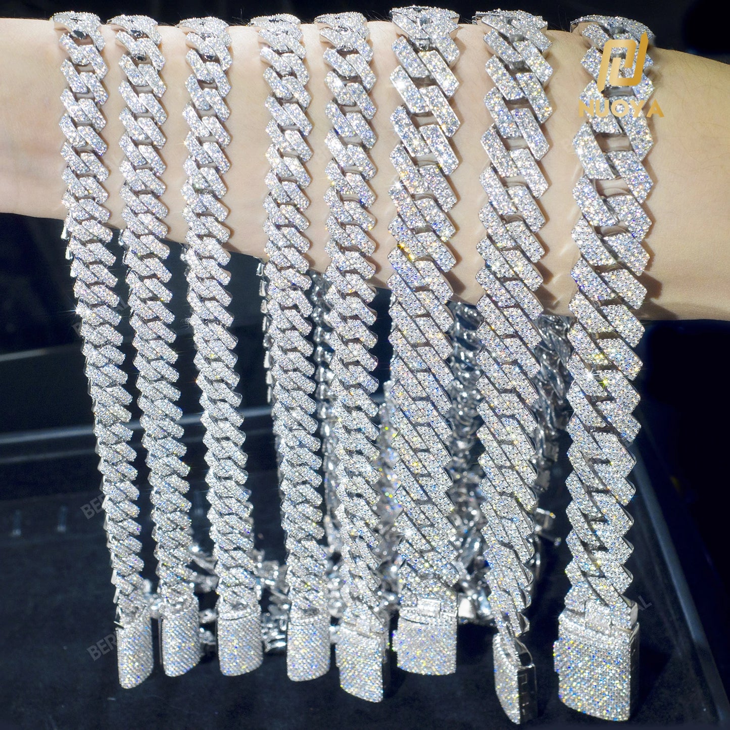 Hip Hop Cuban Link  Necklace  10/12/14/15/20mm Iced Out Diamond CZ Gift for Him/Her