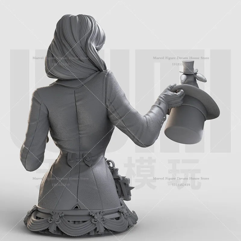 1/16 1/10 1/6 Scale DC Zatanna Justice League of America Superhero Irony Magic DIY White Bust GK 3D Resin Un-panited Female Doll