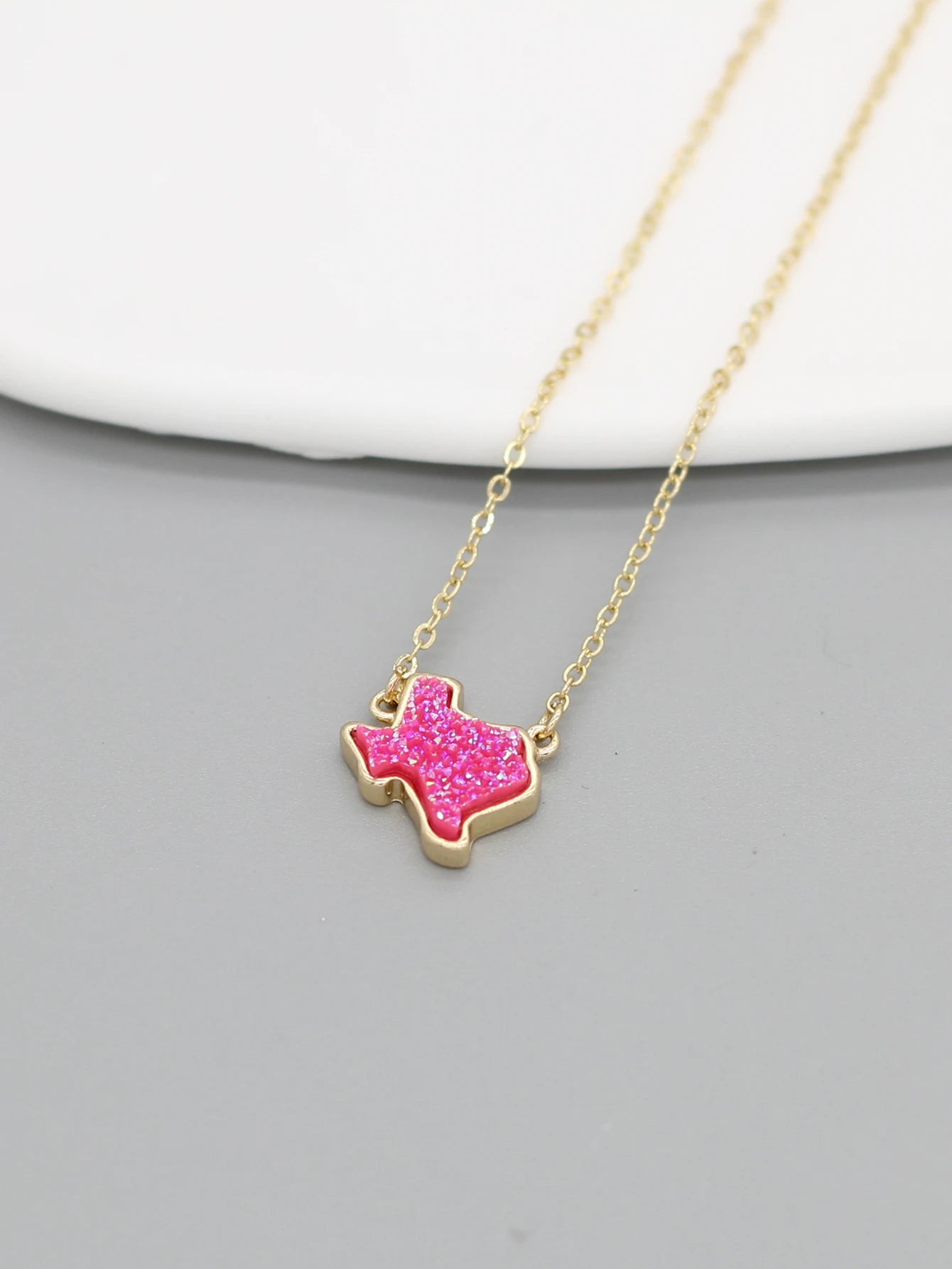 Fashion Western Jewelry Cowgirl Druzy Choker Texas Necklace Rangers Charm for jewelry