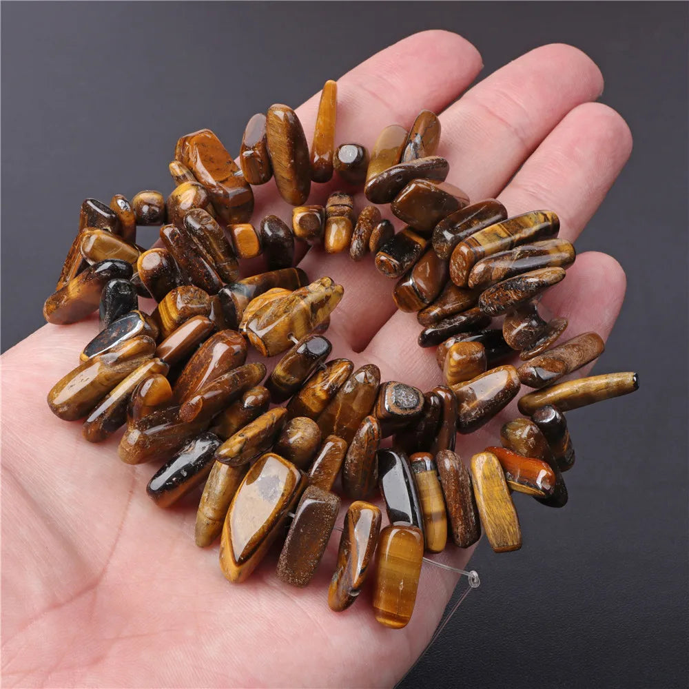 45 Kind Tiger Eye Stone Bead Natural Yellow Cabochon Round Faceted Square Loose Beads Fit Fashion Jewelry Making Handmade Supply