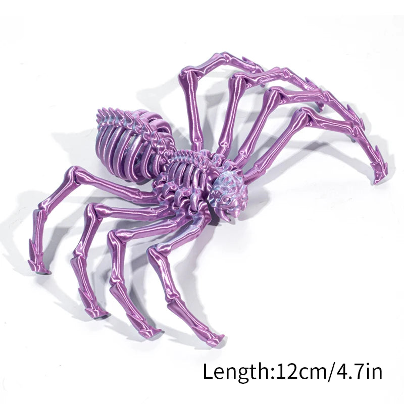 3D Printed Models Spider Octopus Snake Figurine Movable Joint Simulation Toys Creative Desktop Ornaments Toy Colorful Crafts