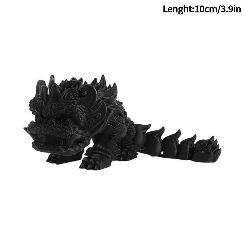 3D Printed Dragon Flexible Movable Dragons with Wings Creative Bee Toys Rotatable Articulated Dragon 3d Printed Figures
 Decor