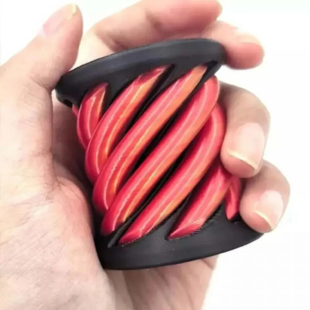 3D Printed Spiral Cone Toy Impossible Pyramid Passthrough Sculpture Pass Through Pyramid Fidget Toy Mini Decorative Ornaments