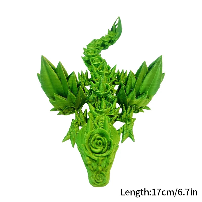 3D Printed Dragon Flexible Movable Dragons with Wings Creative Bee Toys Rotatable Articulated Dragon 3d Printed Figures
 Decor