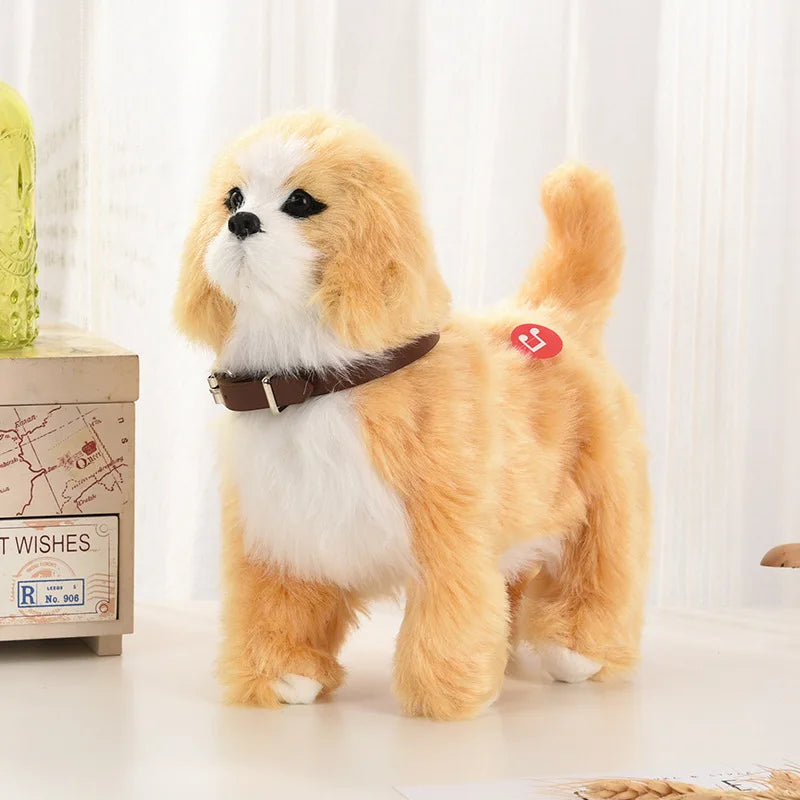New Simulation Robot Dog Electronic Pet Sound Control Walking Nodding Music Touch Control Robot Animal Pet Children Toy Gifts