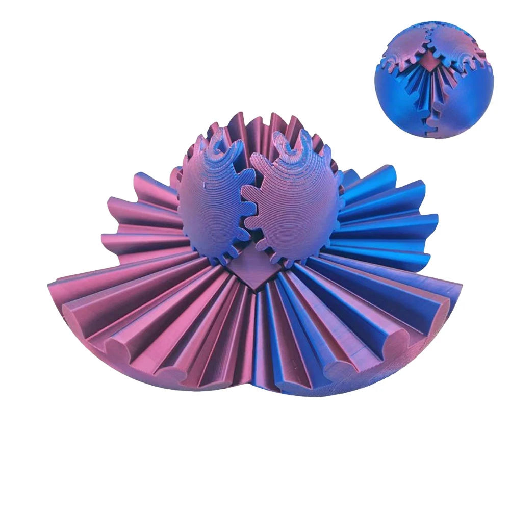 3D Printed Gear Ball Rotating Toy Desktop Decorative Model Ornaments Boys Birthday Gift New Hottest Fidget Item