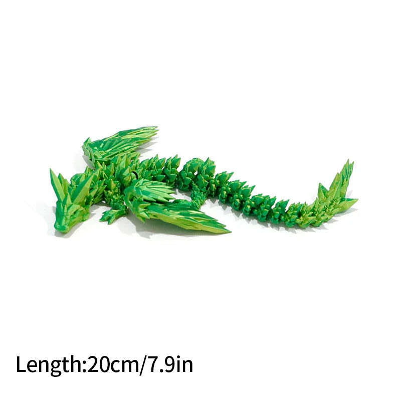 3D Printed Dragon Flexible Movable Dragons with Wings Creative Bee Toys Rotatable Articulated Dragon 3d Printed Figures
 Decor