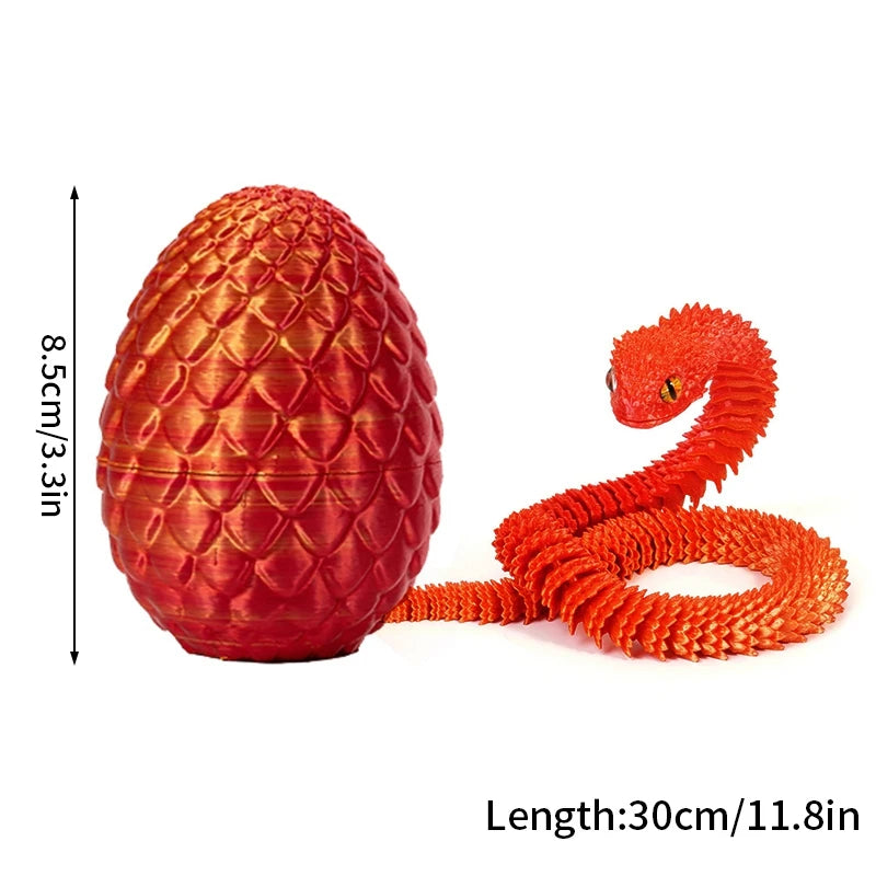 3D Printed Models Spider Octopus Snake Figurine Movable Joint Simulation Toys Creative Desktop Ornaments Toy Colorful Crafts