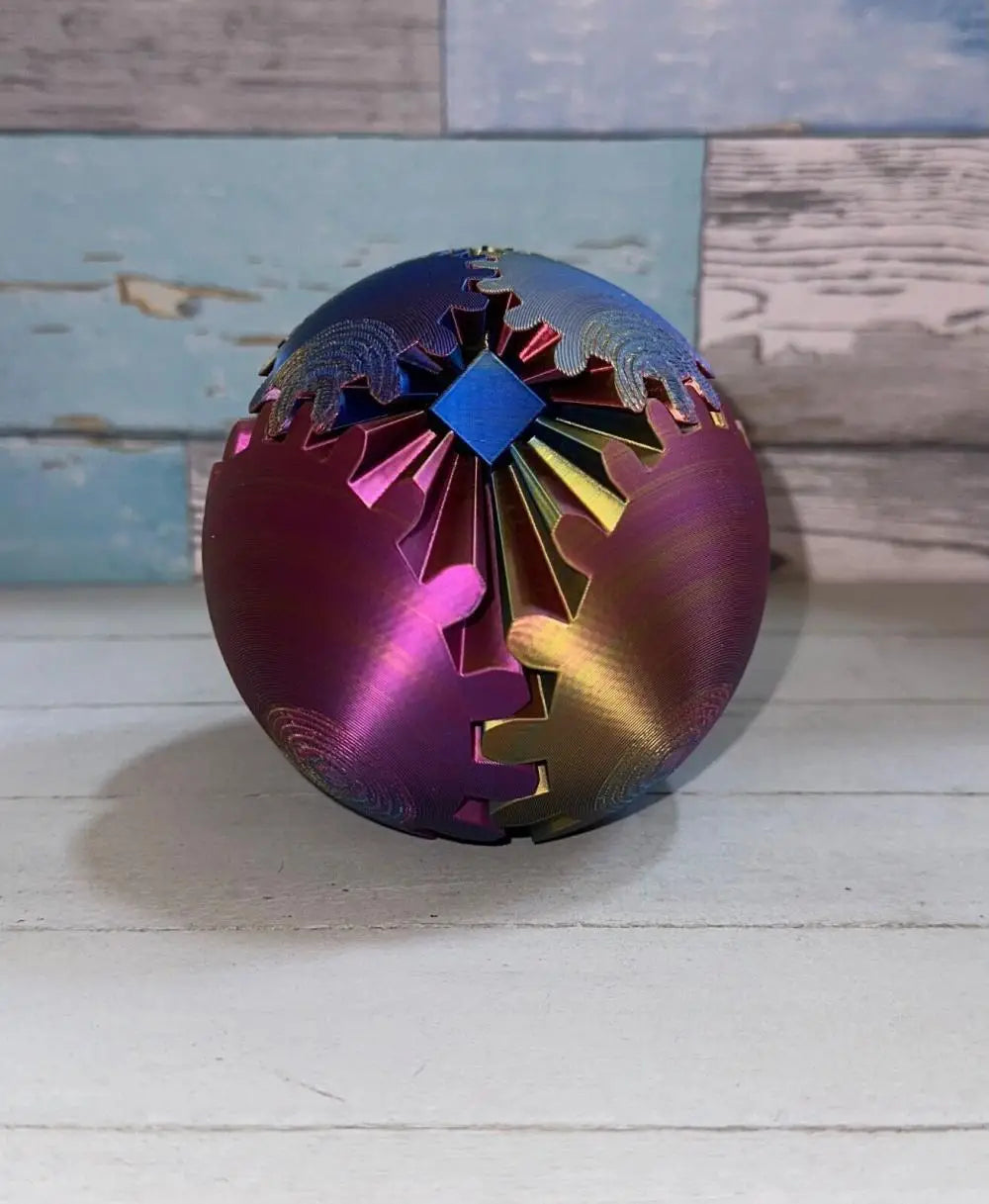 3D Printed Gear Ball Rotating Toy Desktop Decorative Model Ornaments Boys Birthday Gift New Hottest Fidget Item