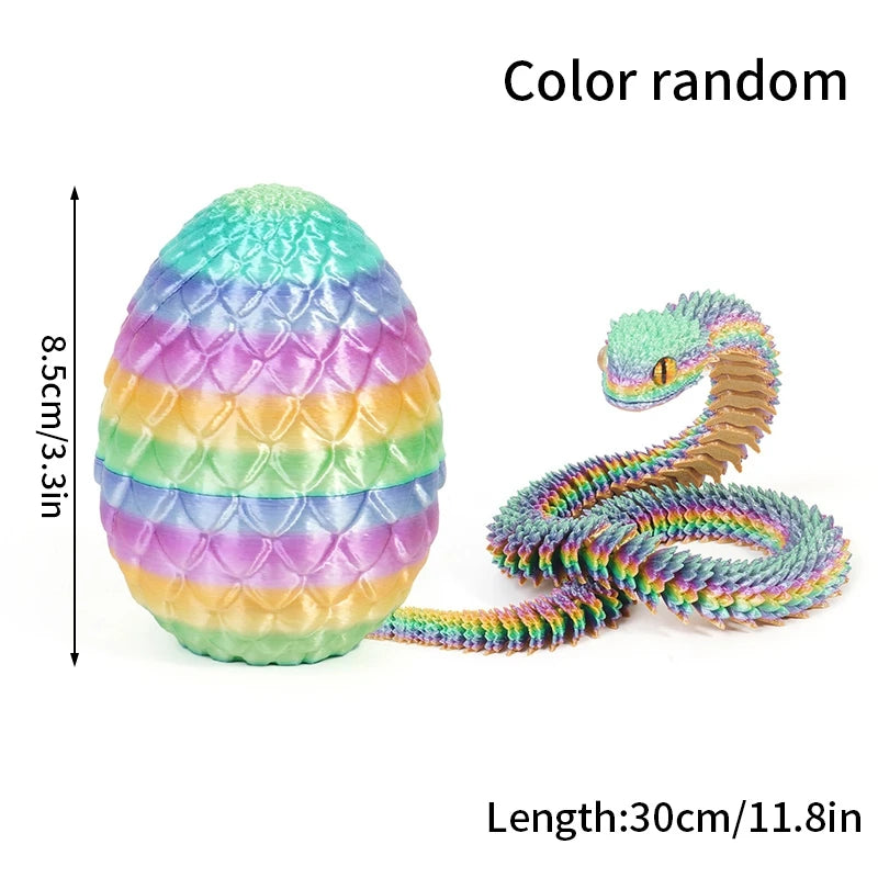 3D Printed Models Spider Octopus Snake Figurine Movable Joint Simulation Toys Creative Desktop Ornaments Toy Colorful Crafts
