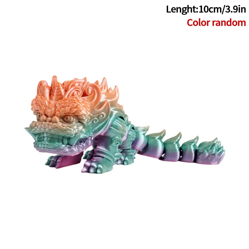 3D Printed Dragon Flexible Movable Dragons with Wings Creative Bee Toys Rotatable Articulated Dragon 3d Printed Figures
 Decor