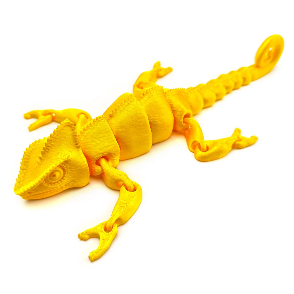 3D Printed Lizard Articulated Models Flexible Joint Animal Lacertid Figurines Small Toys 3D Lizard Model Home Tabletop Ornaments