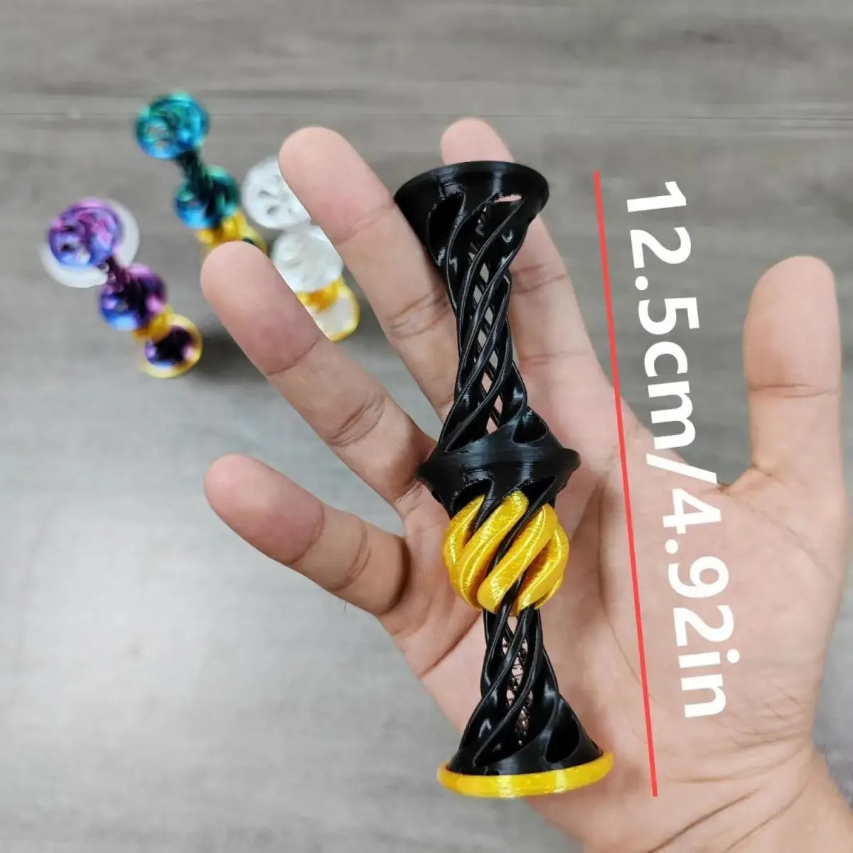 3D Printing Spiral Decompression Toys Interesting Ornaments Three-dimensional Ejectable Desk Ornament Gift Home Decor Figurine